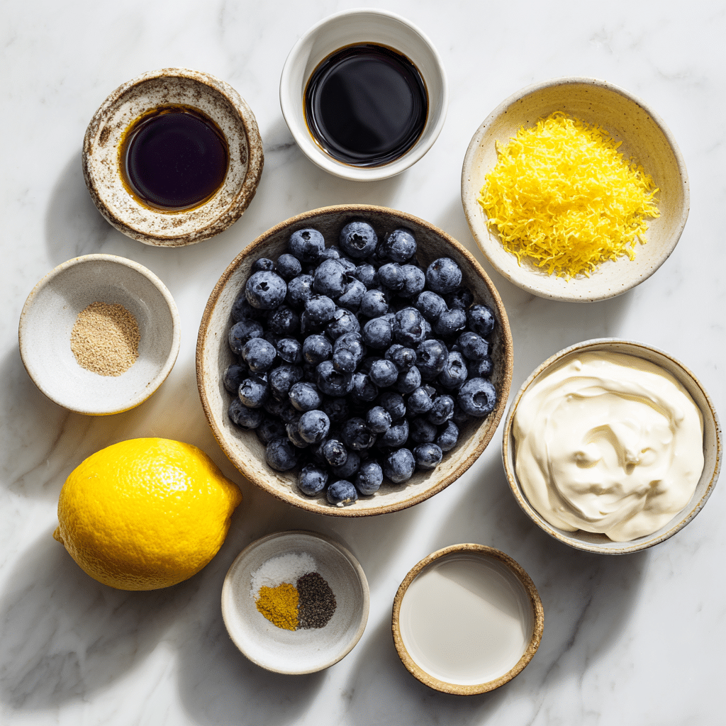 Blueberry Lemon Yogurt Treat Ultimate 5-Minute Fresh Dessert 8 Ingredients for Blueberry Lemon Yogurt Treat