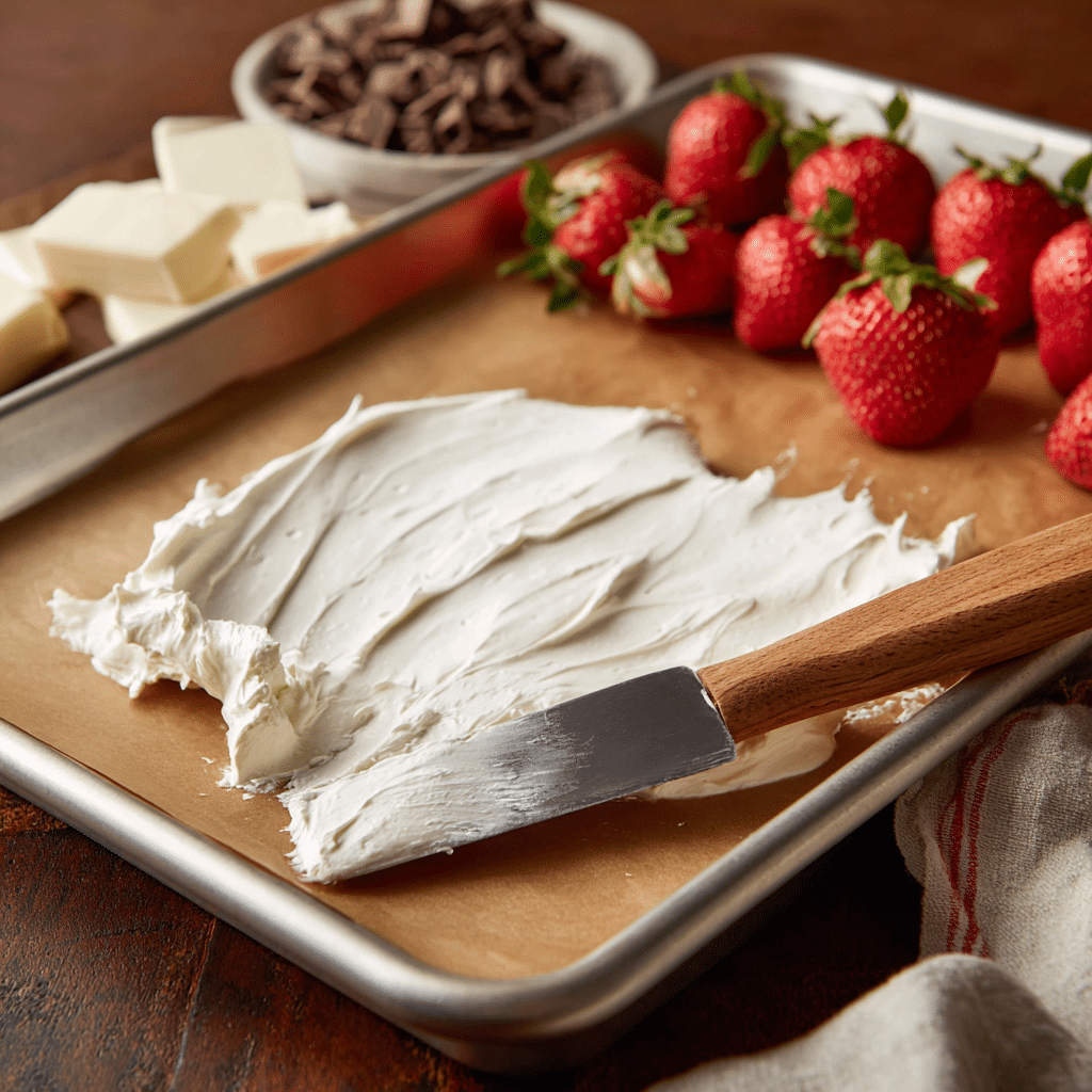 Strawberry Greek Yogurt Chocolate Bark: Simple, Creamy, Irresistible 9 Spreading Greek yogurt for strawberry Greek yogurt chocolate bark